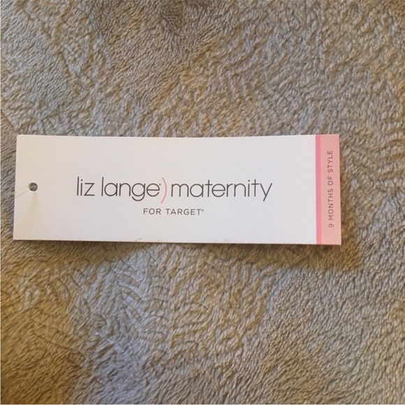 NWT Liz Lange Maternity gray and white chevron printed swim tankini Size M - Picture 8 of 9